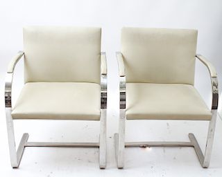 Mies van der Rohe for Knoll "Brno" Chairs, Pair