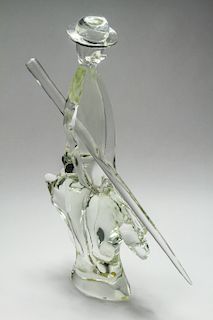 Mid-Century Murano Glass Don Quixote Sculpture