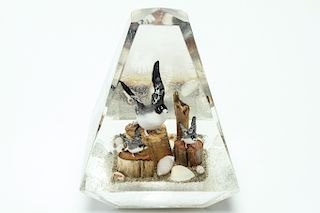Geese, Driftwood & Shells in Acrylic Sculpture