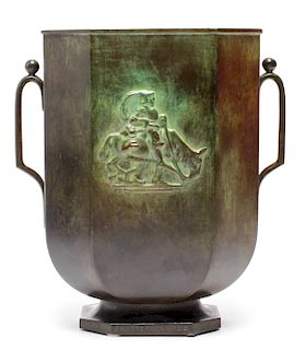 Jacob Angman for GAB Sweden Bronze Vase
