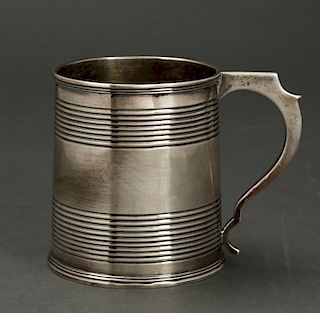 English Georgian Sterling Silver Beaker / Mug