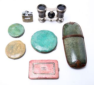 Shagreen Opera Glasses Lighter Cases & Compacts 7