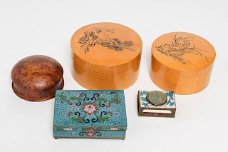 Vintage Asian Trinket Boxes, 20th C.