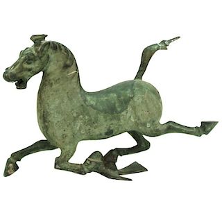 Chinese Han Manner Bronze Gansu Flying Horse