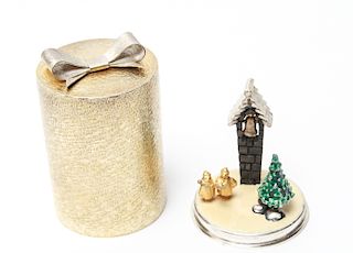 S. Devlin Silver Surprise Christmas Box, Carolers