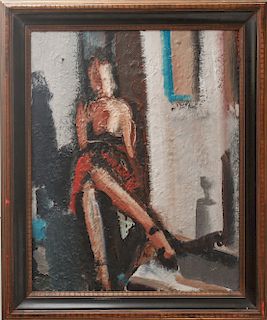 Anthony Martino "Model in Studio" Oil on Canvas