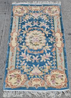 Chinese Aubusson Floral Rug 2' 8" x 5' 2"