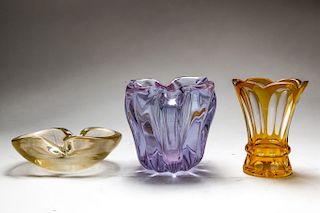Murano, Venetian & Bohemian Art Glass Items, 3