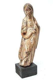 Santos Santa Maria Carved Wood Sculpture