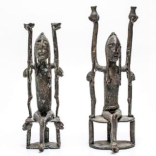 African Bronzes, Nude Female Fertility Figures, 2