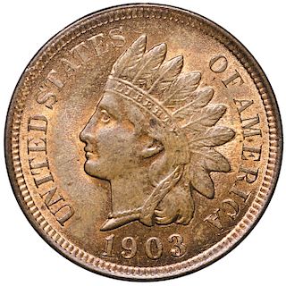1903 Indian Head Cent Choice Red and Brown Uncirculated