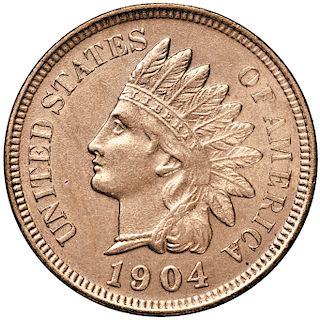 1904 Indian Head Cent Reddish Brilliant Uncirculated