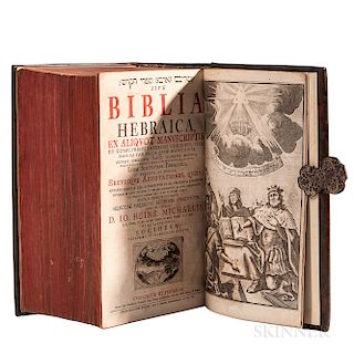 Bible, Hebrew. Biblia Hebraica  , edited by Johann Heinrich Michaelis (1668-1738)
