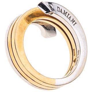 DAMIANI, EDEN diamond 18K yellow and white gold ring.