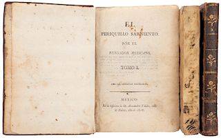 Fernández de Lizardi, José Joaquín. Noches Tristes y Día Alegre. México, 1831. 3ra edición. 5 grabados por Luis Montes de Oca.