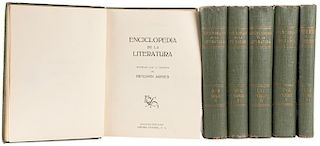 Jarnés, Benjamín (Dirección). Enciclopedia de la Literatura. México: Editora Central, 1940.  Piezas: 6.