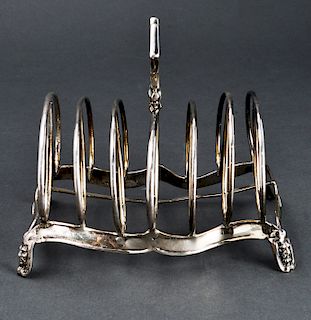 English Victorian Sterling Silver Toast Rack