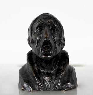 after Honoré Daumier - Bust of a Man