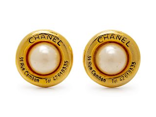 Chanel Earclips, 1970s