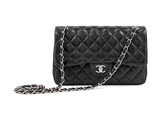 Chanel Black Jumbo Double Flap Bag, 2012