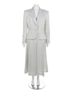 Gucci Linen Skirt and Jacket, 1980s 