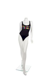 Moschino 'Protect Yourself' Swimsuit, 1990-2000s