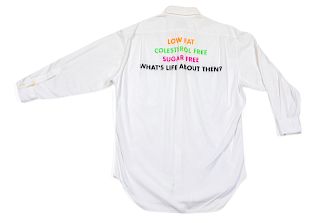 Moschino 'What's Life About Then?' Shirt, 1980-90s