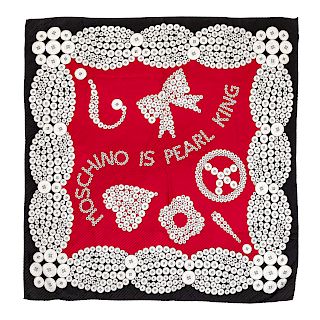 Moschino 'Pearl King' Scarf, 1980-90s