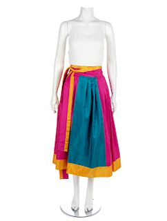 Reversible Wrap Skirt, 1980-90s