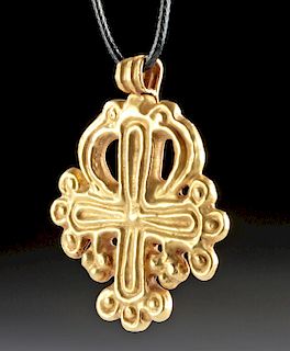 Amazing Byzantine Gold Pendant - 8.5 g