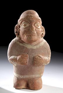 Moche Terracotta Standing Figure - Mother & Child