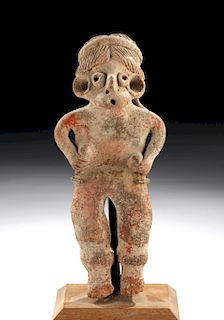 West Mexican Terracotta Female Whistling Figure