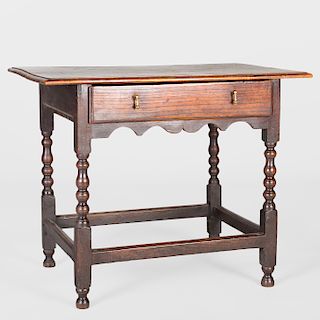 Queen Anne Style Walnut Side Table