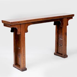 Chinese Narrow Elm Altar Table