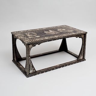 Korean Mother-of-Pearl Inlaid Lacquer Table