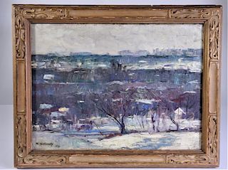 Maurice Molarsky  (Pennsylvania 1885 - 1950) Oil/Board
