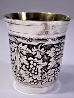 Engraved Sterling Silver Julep Cup 2.99 Troy oz.