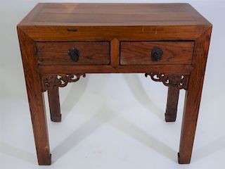 Antique Chinese Carved Wooden Console