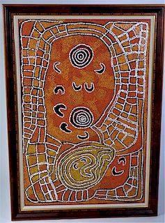 Nancy Nungurrayi  (born c.1935) Aboriginal, Oil/C