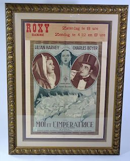 1933 French Movie Poster Featuring Charles Boyer