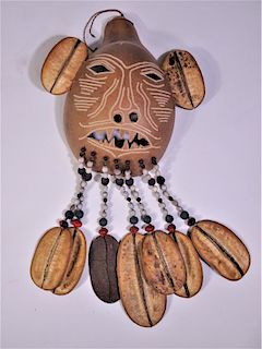 Mask Hand Carved by Amazon Natives
