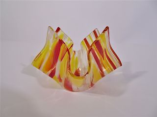 Venetian Glass Decorative Candy Dish