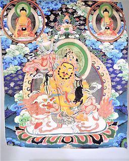 Tibetan Buddhist Thangka on Paper
