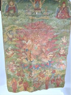 Tibetan Buddhist Thangka Embroidery 