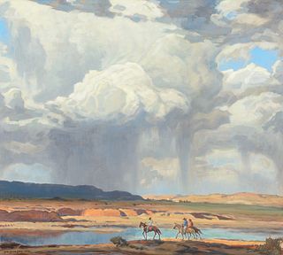 Carl Oscar Borg (1879–1947): Desert Storm, Arizona