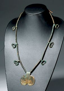 Ancient European / Danubian Bronze Necklace