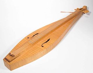 KEITH KLINE YOUNG (1929-2012) APPALACHIAN HANDCRAFTED TIGER MAPLE DULCIMER