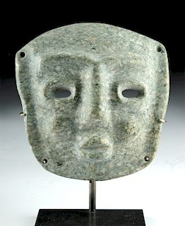 Superb Chontal Greenstone Mask - Collected Before 1935