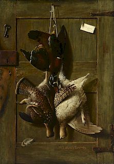 Richard La Barre Goodwin (1840-1910); Hunting Cabin Door (circa 1890)