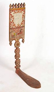 RUSSIAN PAINT-DECORATED DISTAFF